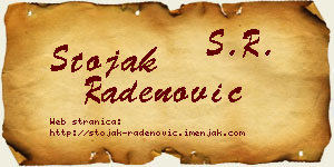 Stojak Radenović vizit kartica